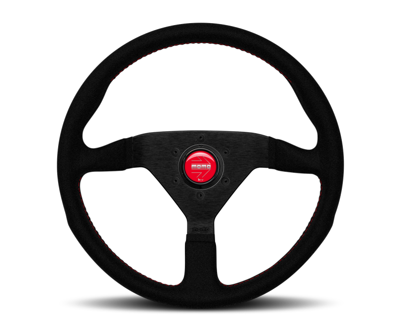 Momo Prototipo Steering Wheel 350 mm - Black Leather/Wht