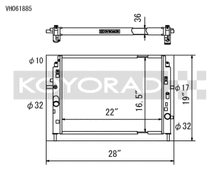 Load image into Gallery viewer, 06-15 Mazda MX-5 Miata Koyo Radiator (MT Only)