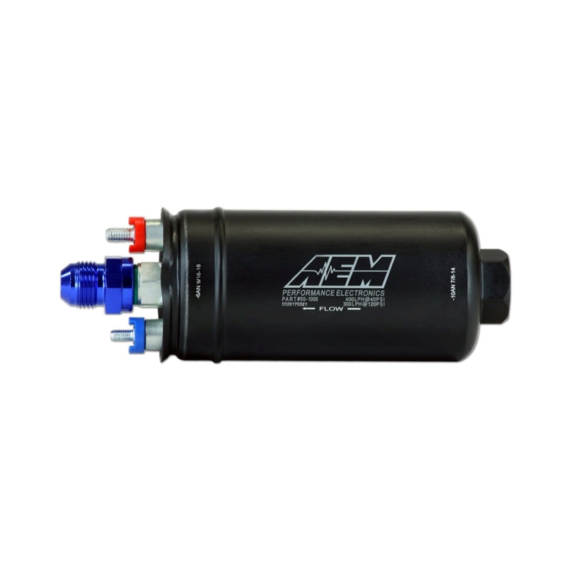 AEM 400LPH High Pressure Fuel Pump -6AN Female Out, -10AN Female In