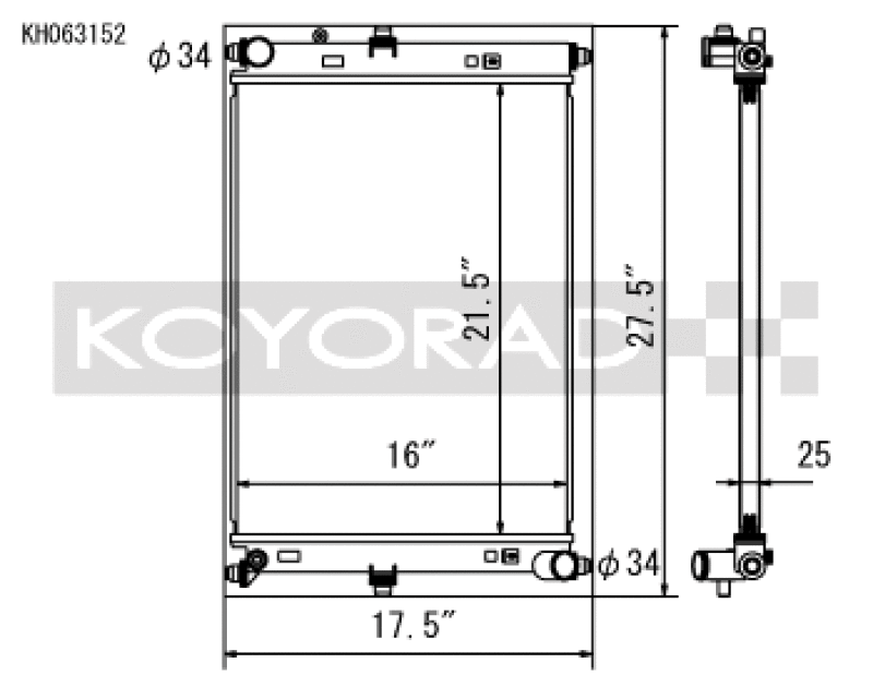 2016+ Mazda MX-5 Miata Koyo Aluminum Radiator (MT Only)