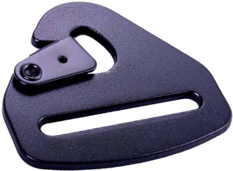 RaceQuip Snap Hook End Seat Belt Mounting Hardware / Fits 2 In. Belts / Forged Steel - Black