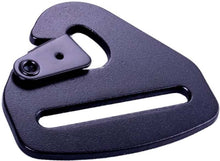 Load image into Gallery viewer, RaceQuip Snap Hook End Seat Belt Mounting Hardware / Fits 2 In. Belts / Forged Steel - Black