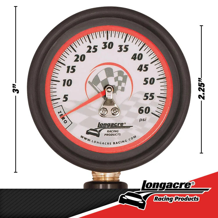 Deluxe 2½" Analog Tire Pressure Gauge