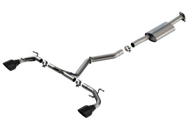 Borla 22+ BRZ/GR86 2.4L RWD AT/MT S-Type Catback Exhaust - Black Chrome Tips