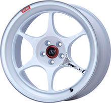 Load image into Gallery viewer, Enkei PF06 18x7.5 5x100 48 Offset 75mm Bore White Machined Wheel
