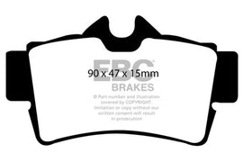 EBC 94-04 Ford Mustang Mach 1 Redstuff Rear Brake Pads