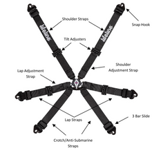 Load image into Gallery viewer, Becketts 6pt FIA Harness - 2" - Pull Up