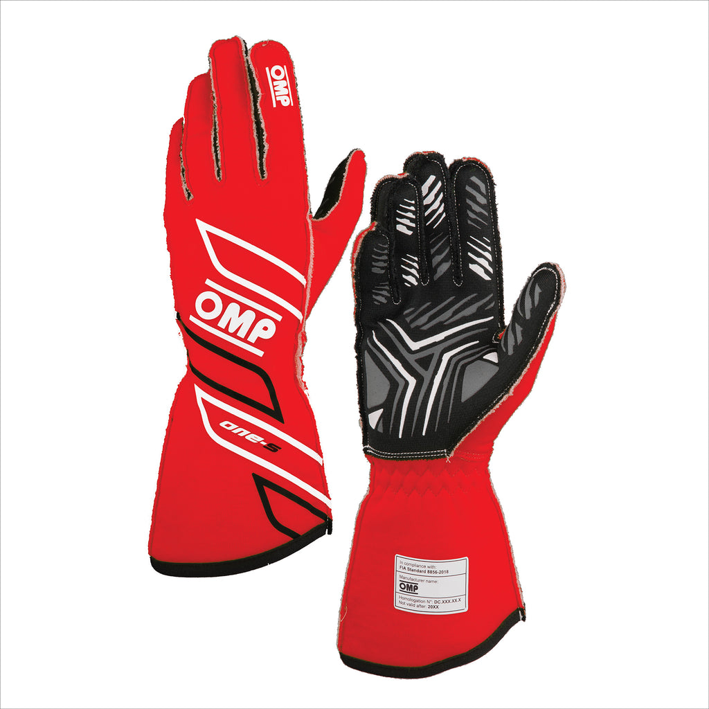 OMP ONE-S GLOVES my2025 FIA 8856-2018 ANTHRACITE / FLUO YELLOW SZ XS