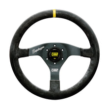 Load image into Gallery viewer, OMP Velocita Superleggero Suede Leather 350mm Diameter Steering Wheel Black