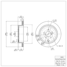 Load image into Gallery viewer, DFC 13-25 Subaru BRZ Rear GeoSPEC Coated Rotor