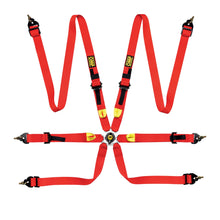 Load image into Gallery viewer, OMP Safety Harness First 2In Black (Fia 8853-2016) Pull Up - Steel Adj
