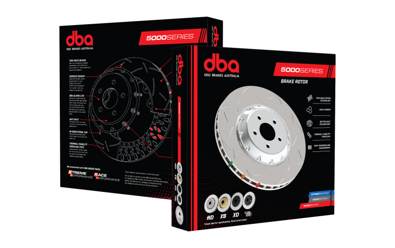 DBA 19+ Chevrolet Camaro ZL1 (w/ M6 Nuts) 5000 Series T3 Slotted Brake Rotor