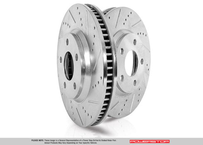 Power Stop 16-21 Mazda MX-5 Miata Front Evolution Drilled & Slotted Rotor - Pair