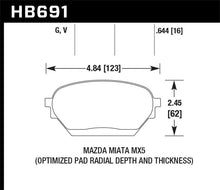 Load image into Gallery viewer, Hawk 06-14 Mazda MX-5 DTC-60 Race Front Brake Pads
