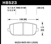 Load image into Gallery viewer, Hawk 06-10 Mazda Miata Mx-5 Base Blue 9012 Race Rear Brake Pads