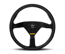 Load image into Gallery viewer, Momo Competition Steering Wheel 350 mm - Black AirLeather/Black Spokes