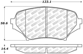 StopTech 06-15 Mazda Miata MX-5 Street Select Front Brake Pads