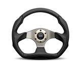 Momo Jet Steering Wheel 350 mm -  Black AirLeather/Black Spokes