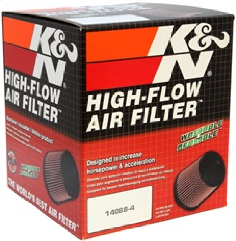 K&N Universal Air Filter 4in Flange / 5-3/8in Base / 4-1/2in Top / 6in Height