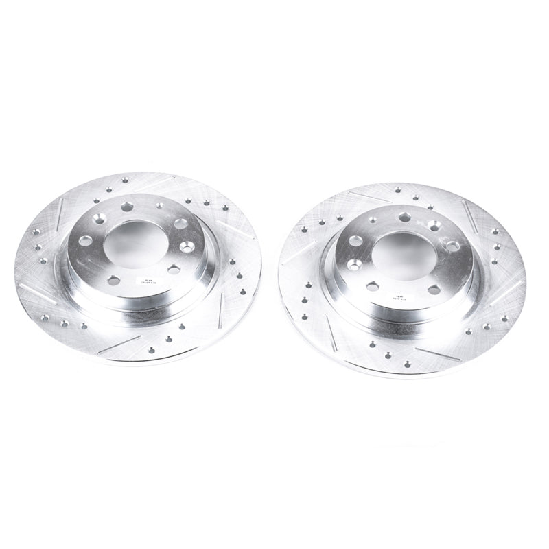 Power Stop 06-12 Ford Fusion Rear Evolution Drilled & Slotted Rotors - Pair