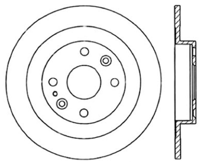 Centric 94-05 Mazda Miata MX-5/92-95 MX-3 (Normal Suspension) Rear Premium Brake Cryo Rotor