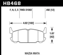 Load image into Gallery viewer, Hawk 04-05 Mazda Miata HT-10 Race Rear Brake Pads