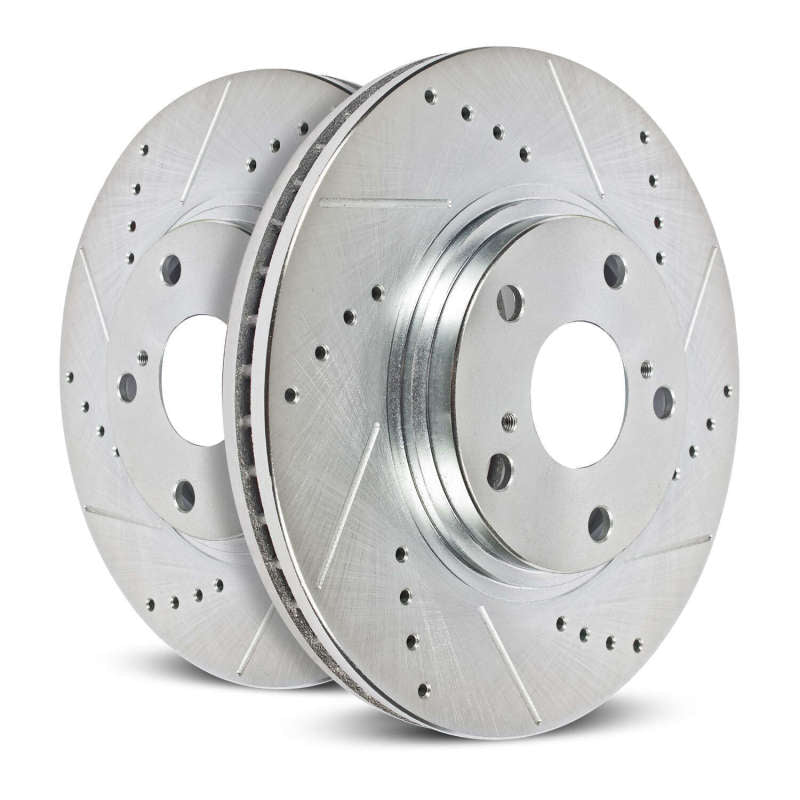 Power Stop 17-19 Fiat 124 Spider Front Evolution Drilled & Slotted Rotors - Pair