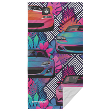 Load image into Gallery viewer, Miata Beach Towel 2020 - Neon Geo Floral