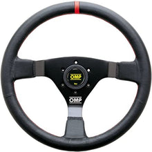 Load image into Gallery viewer, OMP WRC Steering Wheel Black/Red Leather