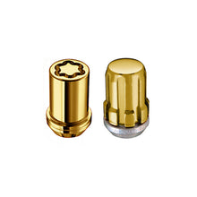 Load image into Gallery viewer, McGard SplineDrive Tuner 4 Lug Install Kit w/Locks &amp; Tool (Cone) M12X1.5 / 13/16 Hex - Gold
