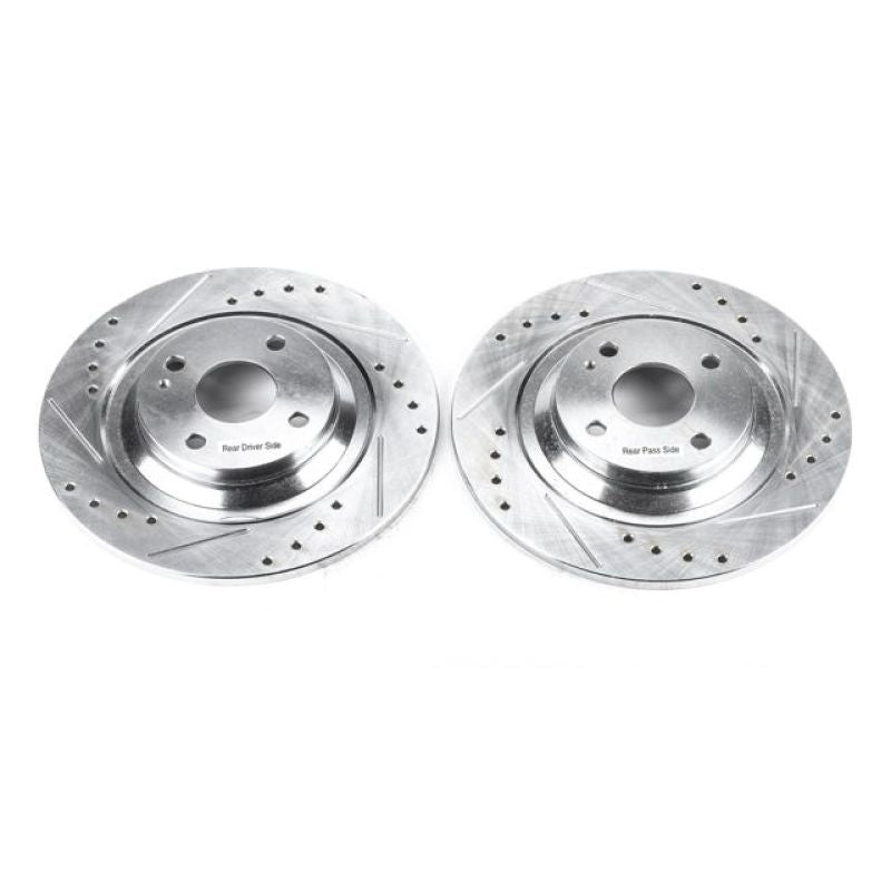 Power Stop 01-05 Mazda Miata Rear Evolution Drilled & Slotted Rotors - Pair