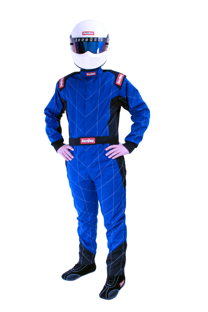 RaceQuip Blue Chevron-1 Suit - SFI-1 2XL
