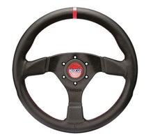 Load image into Gallery viewer, Sparco Steering Wheel R383 Champion Black Leather / Red Stiching