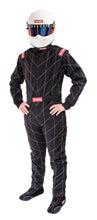 Load image into Gallery viewer, RaceQuip Black Chevron-1 Suit - SFI-1 Mtall