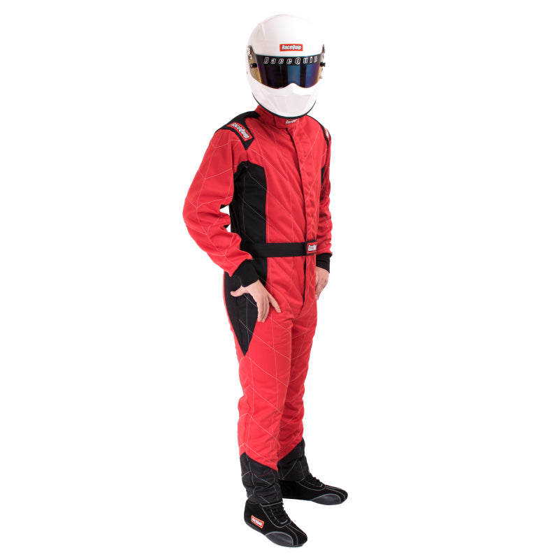 RaceQuip Red Chevron-5 Suit SFI-5 - Medium Tall