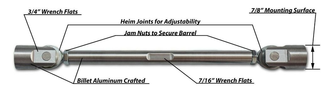 Adjustable Splitter Support Rods