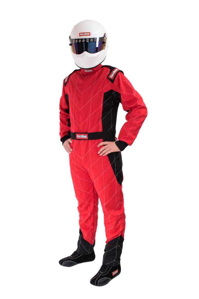 RaceQuip Red Chevron-1 Suit - SFI-1 Small