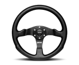 Momo Jet Steering Wheel 320 mm -  Black AirLeather/Black Spokes