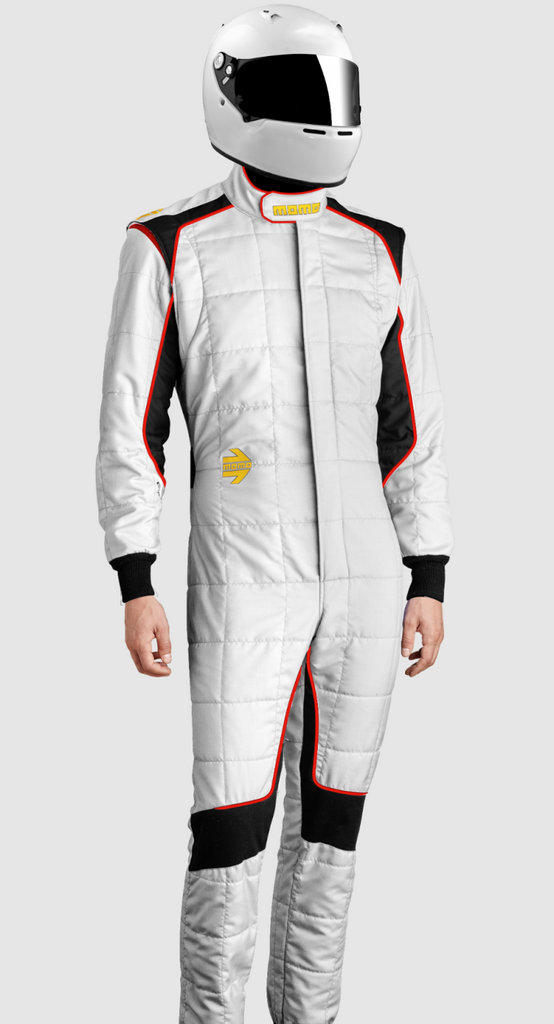 Momo Corsa Evo Driver Suits Size 52 (SFI 3.2A/5/FIA 8856-2000)-White