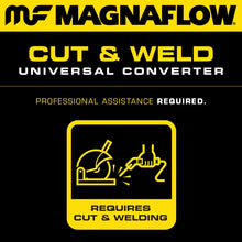 Load image into Gallery viewer, MagnaFlow Conv Univ 2.25in Inlet/Outlet Center/Center Round 3in Body L x 5in W x 8.75in Overall L