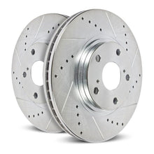 Load image into Gallery viewer, Power Stop 06-12 Ford Fusion Rear Evolution Drilled &amp; Slotted Rotors - Pair