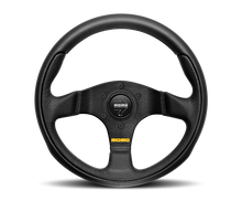 Load image into Gallery viewer, Momo Trek RSteering Wheel - Trek R/350 mm mmeter -  Black AirLeather/Brshd Al Spokes