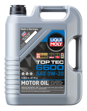 Load image into Gallery viewer, LIQUI MOLY 5L Top Tec 6600 Motor Oil SAE 0W20