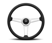 Load image into Gallery viewer, Momo Trek Steering Wheel 350 mm - Black AirLeather/Brshd Al Spokes