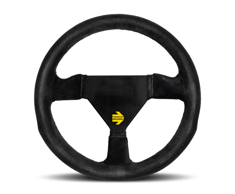 Momo MOD12 Steering Wheel 250 mm -  Black Suede/Black Spokes