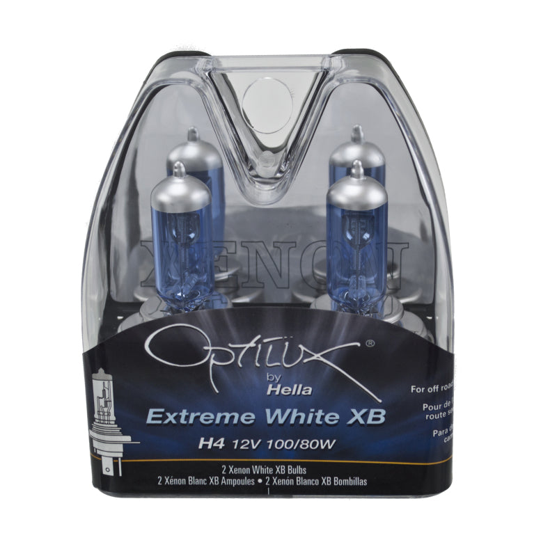 Hella Optilux H4 100/80W Xenon White XB Kit (Pair)