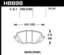 Load image into Gallery viewer, Hawk 17-19 Fiat 124 Spider DTC-60 Front Brake Pads