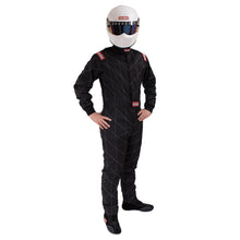 Load image into Gallery viewer, RaceQuip Black Chevron-5 Suit SFI-5 - 2XL