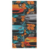 Miata Beach Towel 2020 - Orange Hibiscus Floral