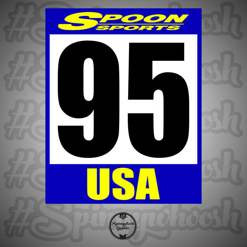 Racing Numbers - Spoon Sports